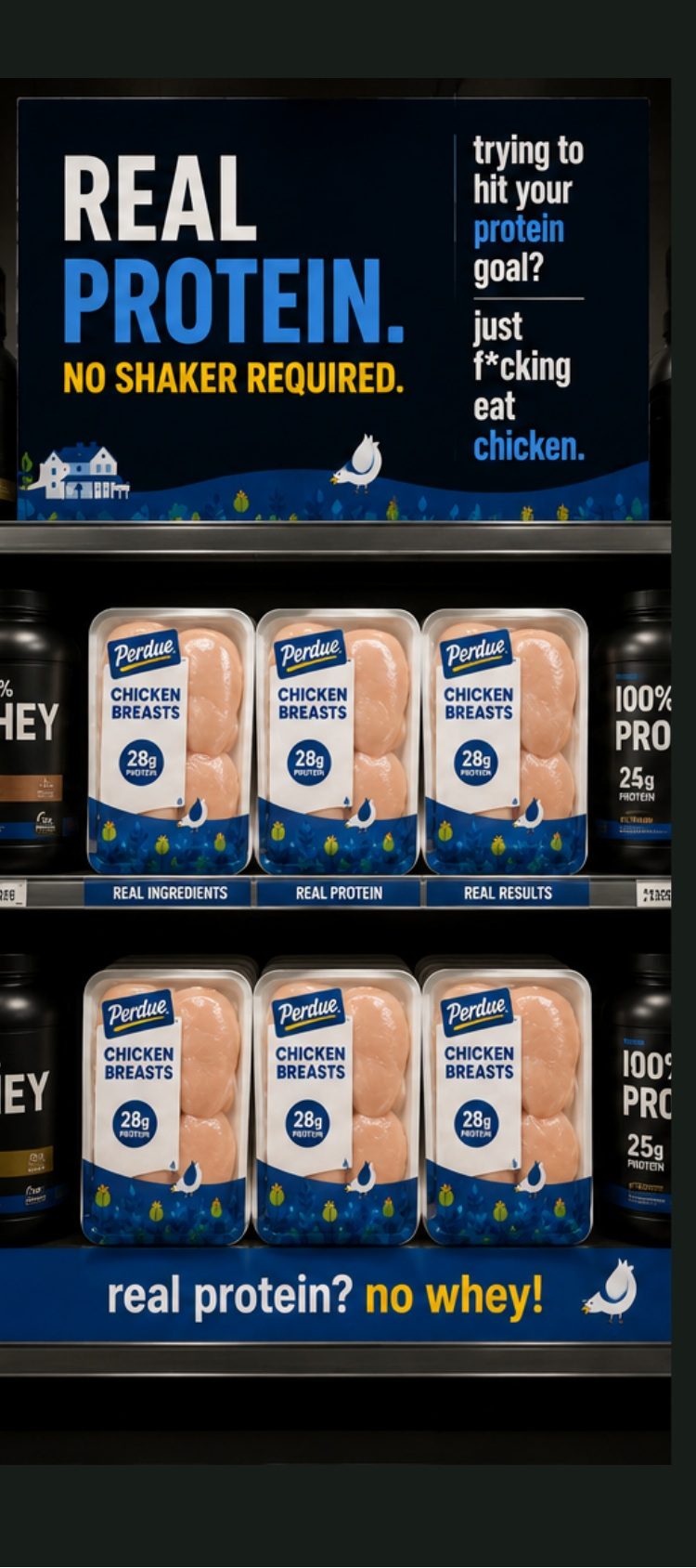 Retail execution: real protein, no shaker required, in the refrigerated aisle.